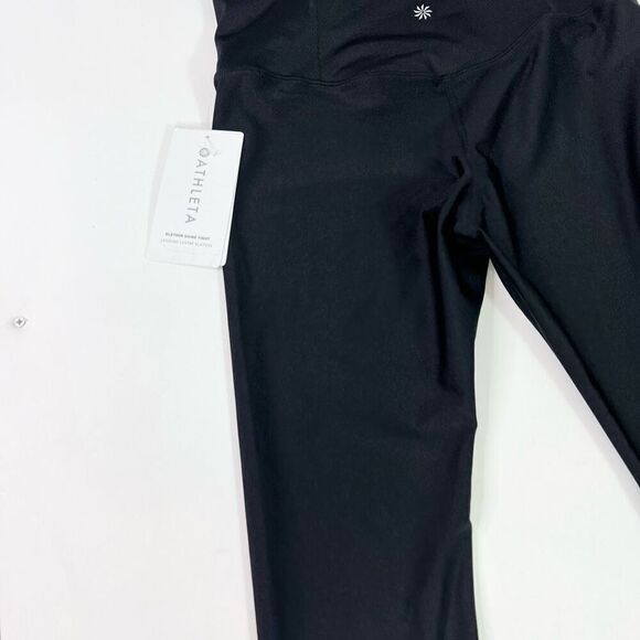 Athleta Legging Womens Medium Black Lustre Elation Shine Tight High Rise New - Picture 8 of 11